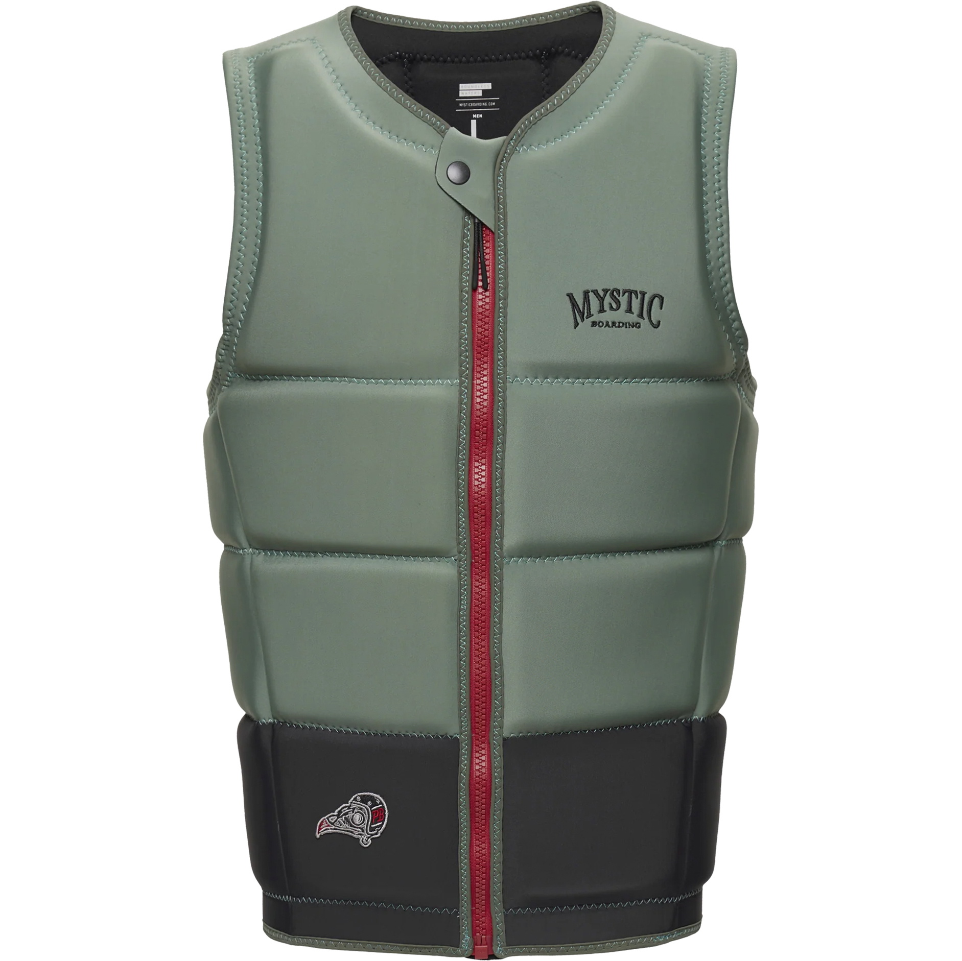 Mystic Mens Peacock Wake Impact Vest 35005.230227 - Dark Olive